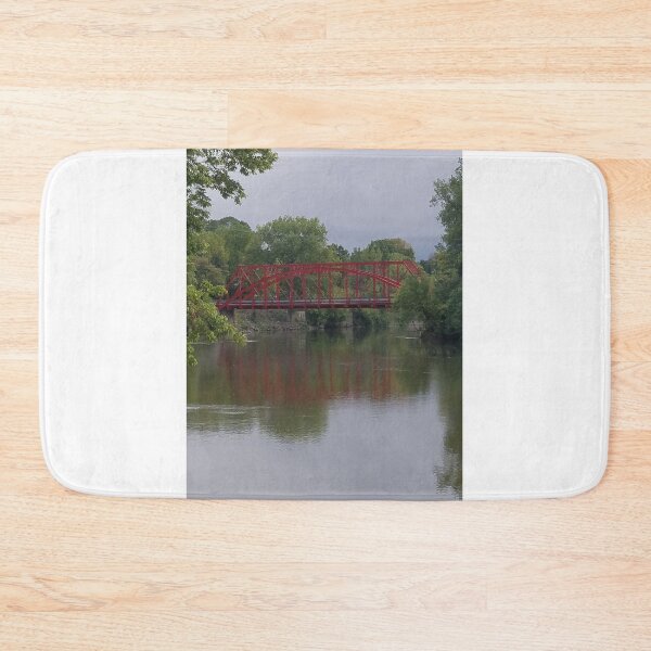 Item preview, Red Bridge Over a River  designed and sold by melzie3.