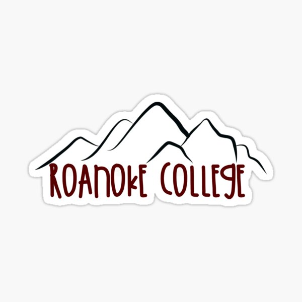 Roanoke College x Mountains Glossy Sticker