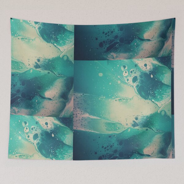 Item preview, The Green Dip - Abstract Acrylic Art designed and sold by AHobbyAJob.