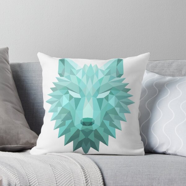 Item preview, Blue Geometric Wolf Head Design designed and sold by CoitoCG.