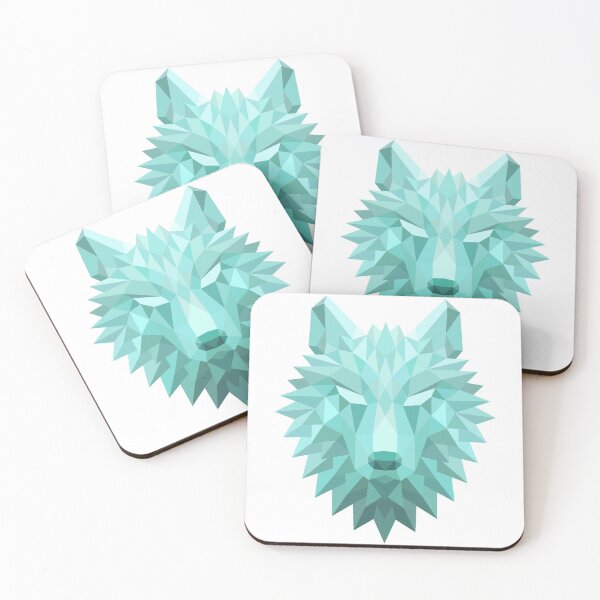 Item preview, Blue Geometric Wolf Head Design designed and sold by CoitoCG.