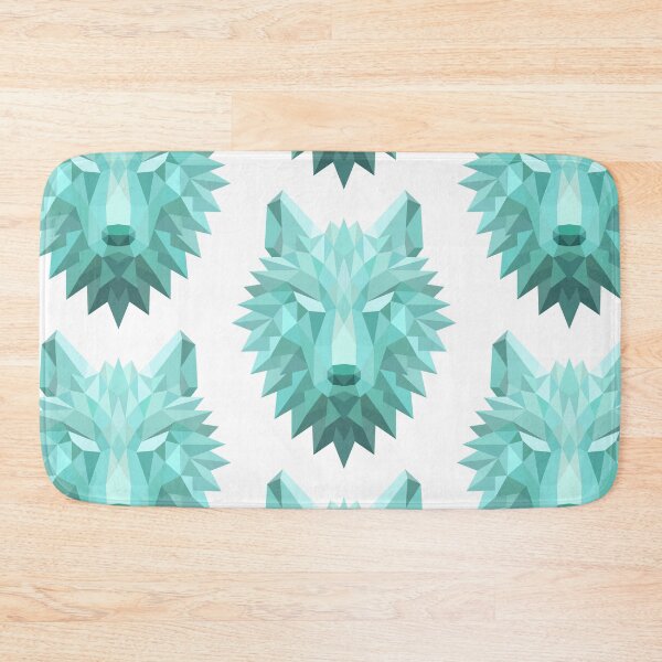 Item preview, Blue Geometric Wolf Head Design designed and sold by CoitoCG.