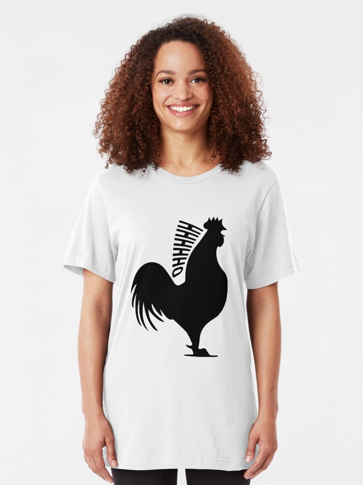 Alternate view of James May's Official "Oh Cock" design Slim Fit T-Shirt