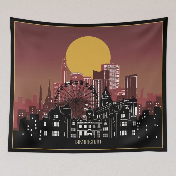 Item preview, birmingham skyline designed and sold by BekimART2.
