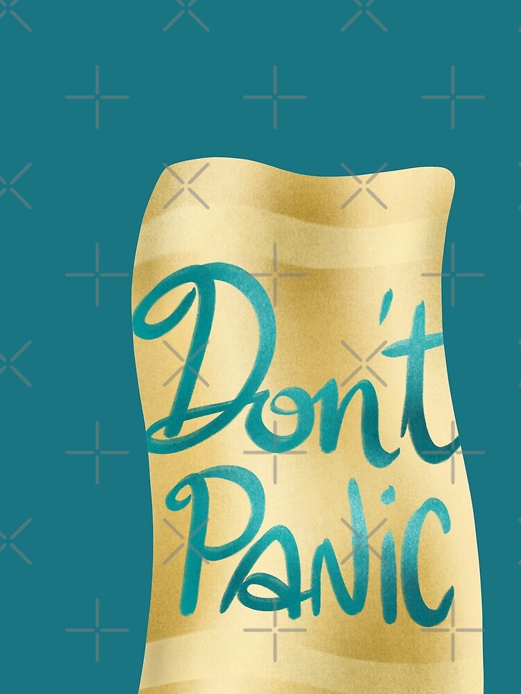 Don't panic on golden towel by nobelbunt