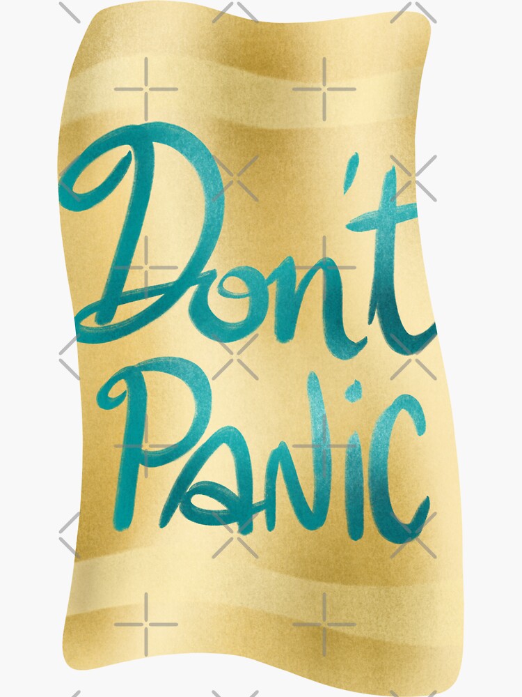 Don't panic on golden towel by nobelbunt