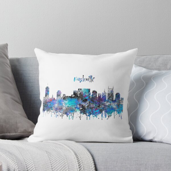 Artikelvorschau, Nashville, Nashville Skyline, Nashville Tennessee entworfen und verkauft von Rosaliartbook.