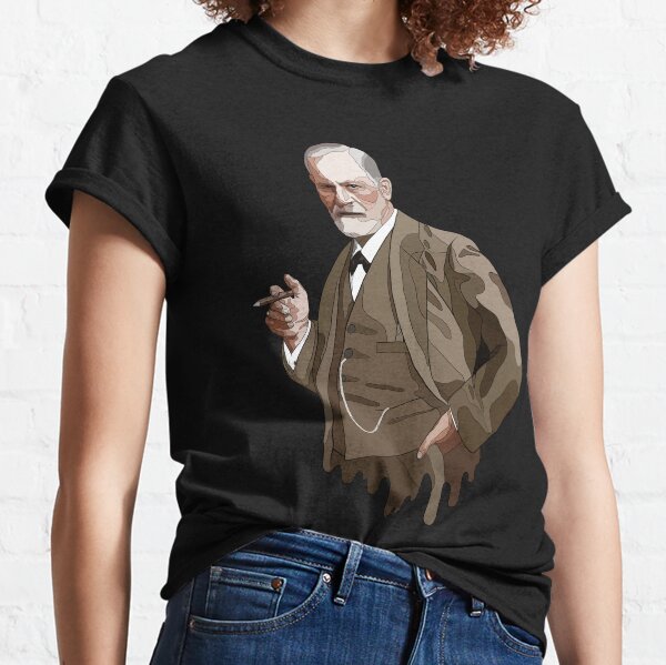 Illustration von Sigmund Freud - Begründer der Psychoanalyse / Psychologie Classic T-Shirt
