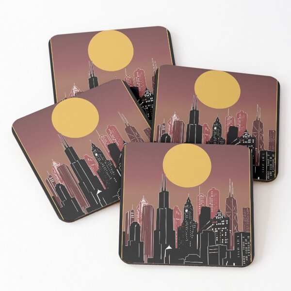 Item preview, chicago skyline designed and sold by BekimART2.