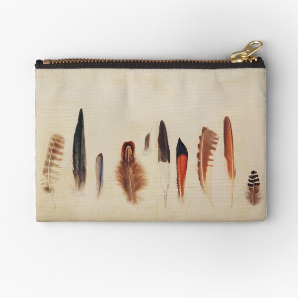 Feather Study no. 1 Zipper Pouch