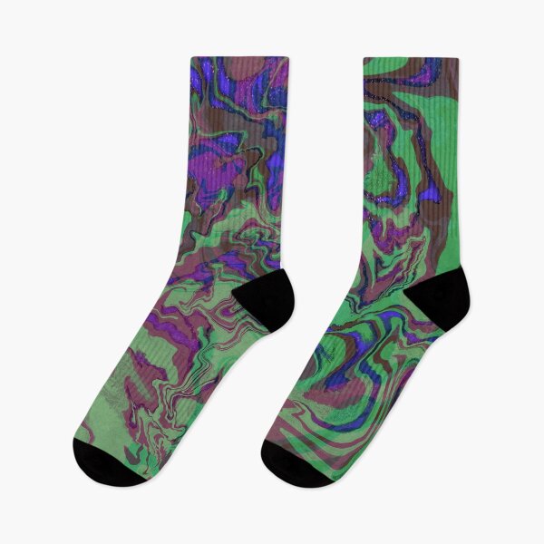 Item preview, Green and Purple Marble designed and sold by Simone Brewer.