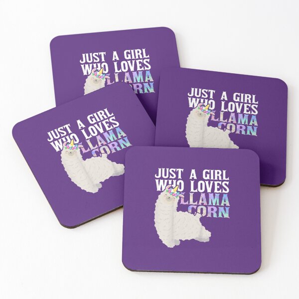 Item preview,  Just A Girl Who loves Llama corn designed and sold by amethystdesign.