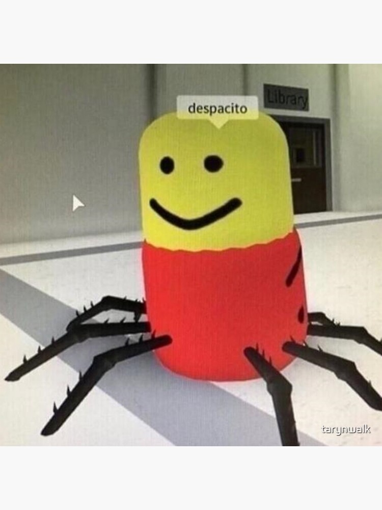 Roblox Despacito Spider Tote Bag By Tarynwalk Redbubble - roblox oof library