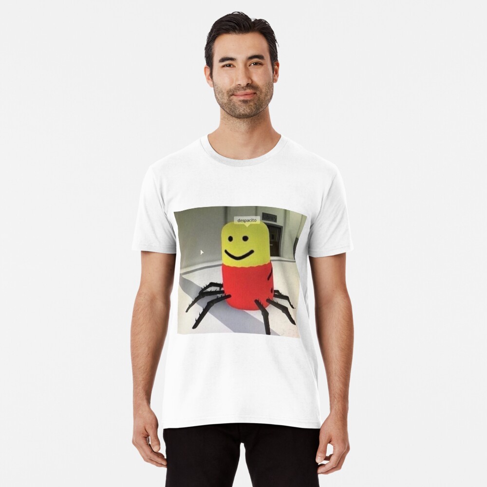 Roblox Despacito Spider T Shirt By Tarynwalk Redbubble - spider oof head roblox