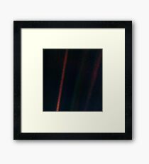 Hellblauer Punkt Gerahmtes Wandbild