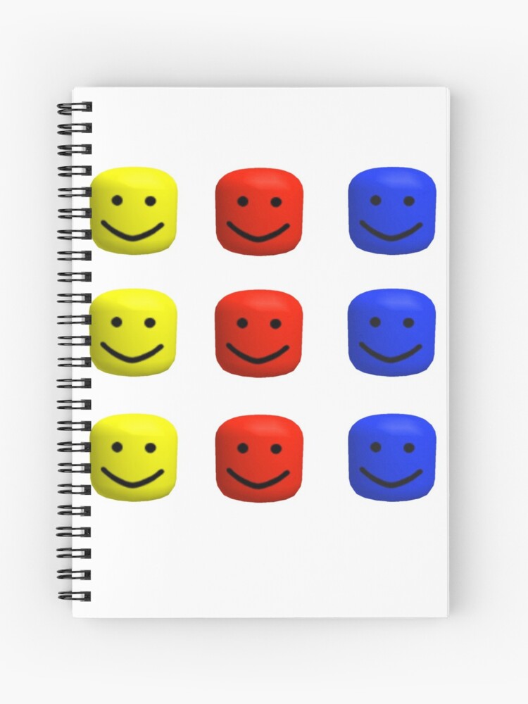Roblox Heads Sticker Sheet Spiral Notebook By Tarynwalk Redbubble - how to hide heads in roblox