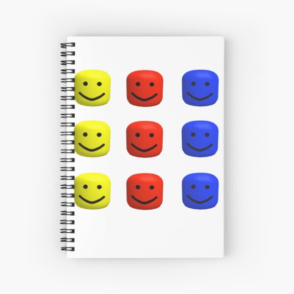 Roblox Heads Sticker Sheet Spiral Notebook By Tarynwalk Redbubble - roblox chill face tote bag by ivarkorr redbubble