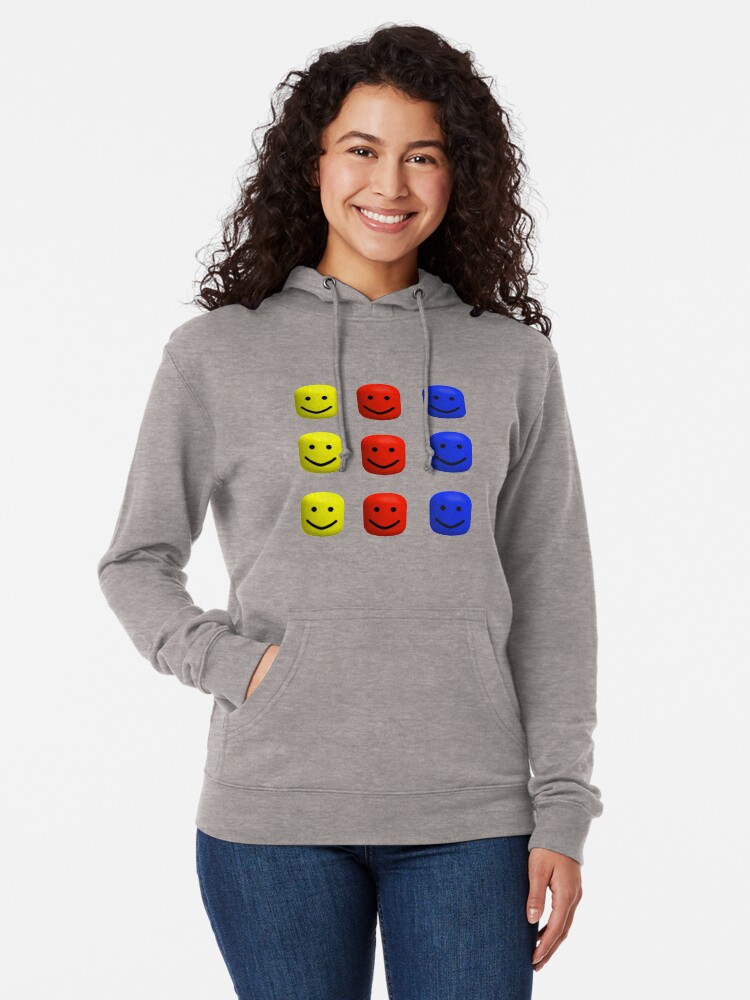 Roblox Heads Sticker Sheet Lightweight Hoodie By Tarynwalk Redbubble - three heads roblox