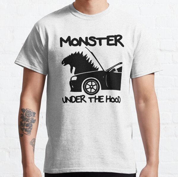 MONSTER UNDER THE HOOD T-shirt classique