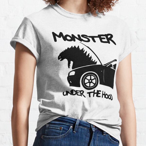 MONSTER UNDER THE HOOD T-shirt classique