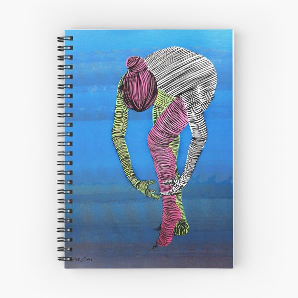 Item preview, Ballerina Bent Forward by ArtGuru 9475 - Acrylic on Paper designed and sold by Art Guru.