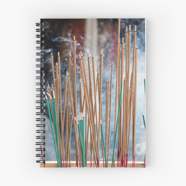 Item preview, Burning incense sticks with smoke at the background at a Buddhist temple designed and sold by VadimK.
