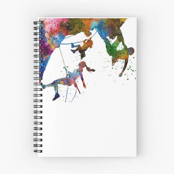 Item preview, Rock climbing extreme sport, rock climbing family, mountain climbers family designed and sold by Rosaliartbook.