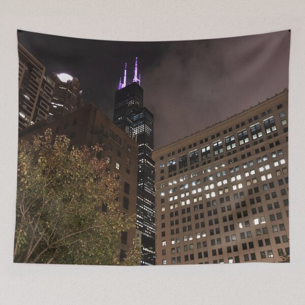 Item preview, Willis Tower At Night designed and sold by artbylukas.
