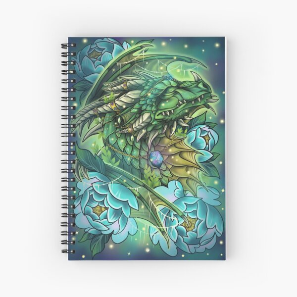 Vista previa del artículo con la obra «Green Dragonflight Dreamer Dragon con fondo», diseñado y vendido por katmewkitty.