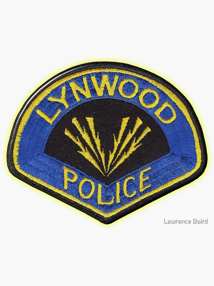 "Lynwood California Police Department" Sticker by lawrencebaird Redbubble