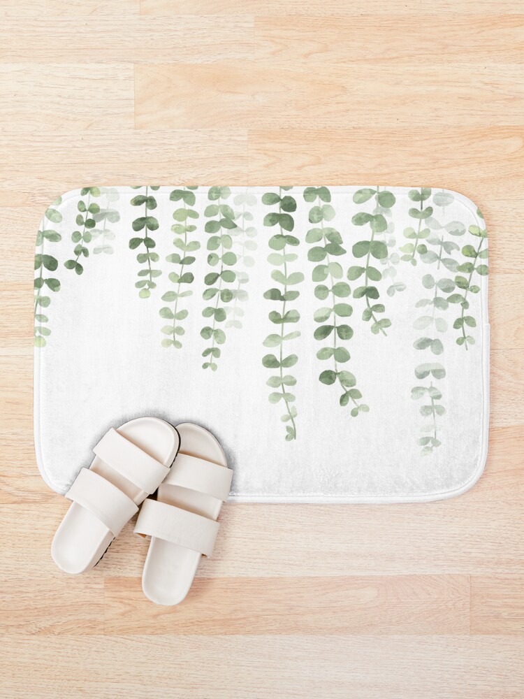 Alternate view of Eucalyptus Watercolor Bath Mat