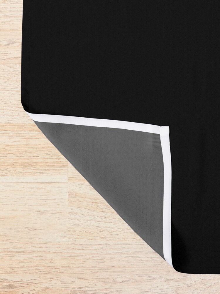 Alternate view of Eucalyptus Watercolor Black Shower Curtain