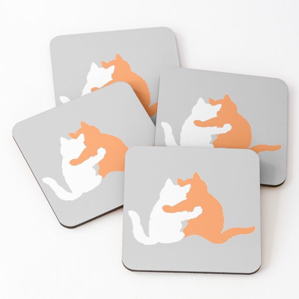 Item preview, You and Me, Kitty Pals - White and Orange designed and sold by Sweetie Spicy.