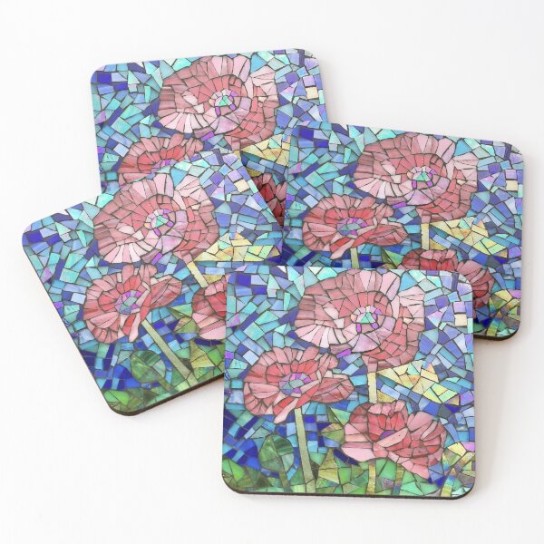 Item preview, Mosaic Poppys designed and sold by LKFdesigns.