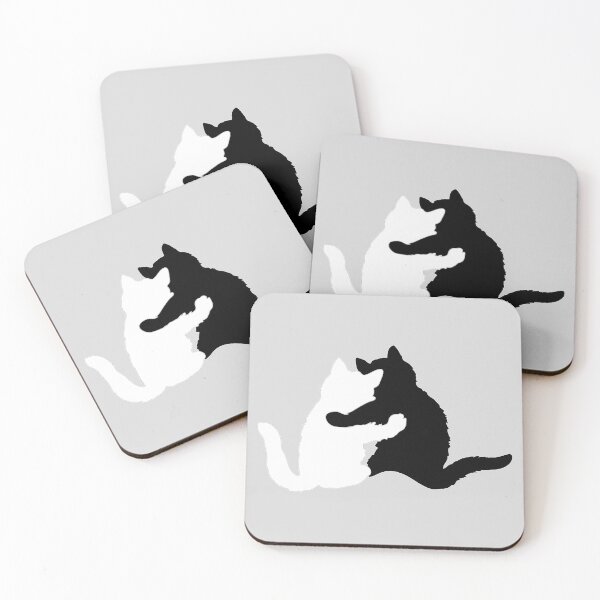 Item preview, You and Me, Kitty Pals - Black and White designed and sold by Sweetie Spicy.