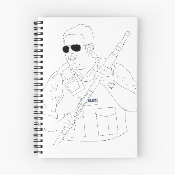 Item preview, Nick Frost Hot Fuzz Outline designed and sold by EmilyZaraTaylor.