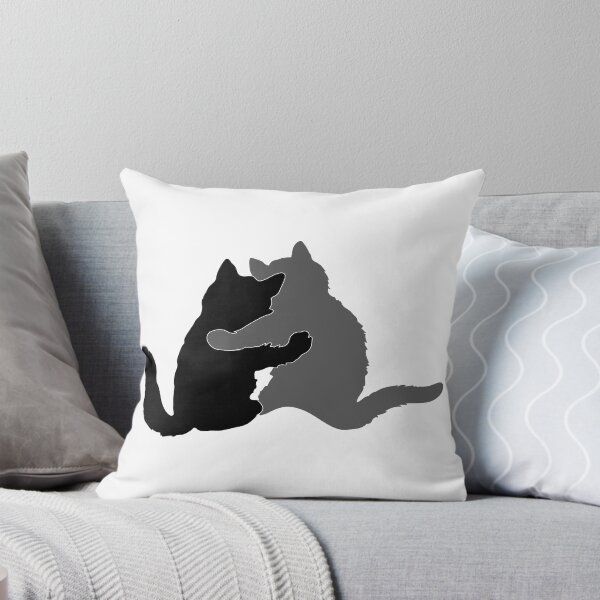 Item preview, You and Me, Kitty Pals - Black and Grey designed and sold by Sweetie Spicy.