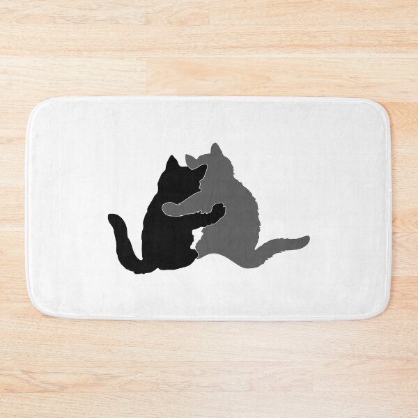 Item preview, You and Me, Kitty Pals - Black and Grey designed and sold by Sweetie Spicy.