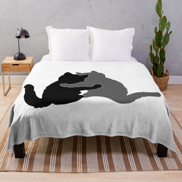 Item preview, You and Me, Kitty Pals - Black and Grey designed and sold by Sweetie Spicy.