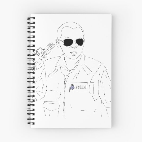 Item preview, Simon Pegg Hot Fuzz Outline designed and sold by EmilyZaraTaylor.