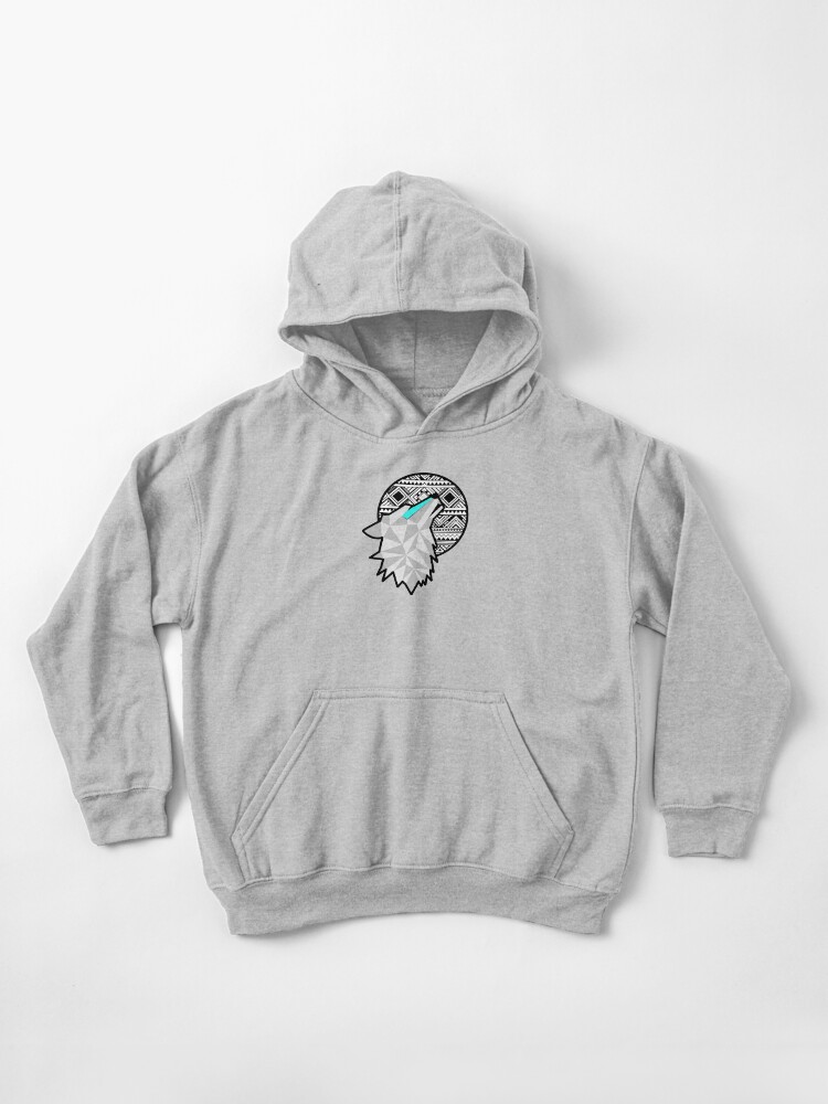 geometric wolf hoodie