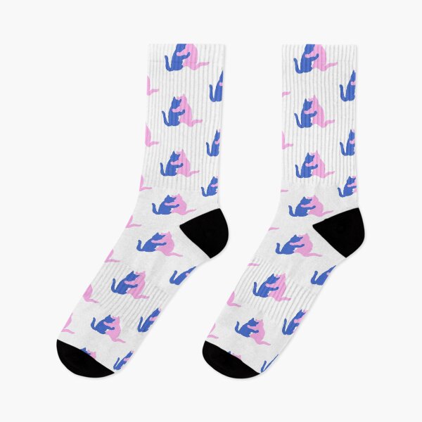 Item preview, You and Me, Kitty Pals - Blue and Pink designed and sold by Sweetie Spicy.