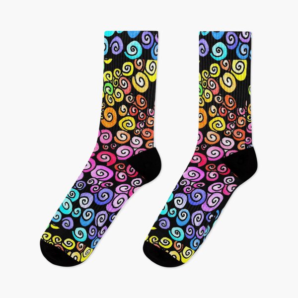 Item preview, Pattern with Rainbow Spirals designed and sold by CarolineLembke.
