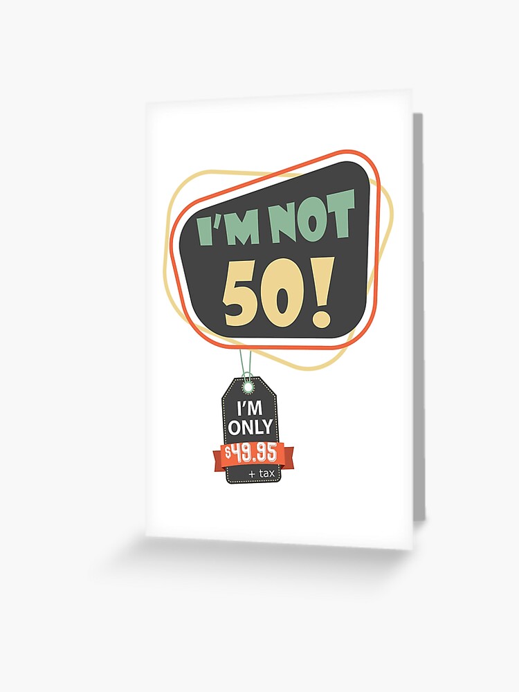 Tarjetas de felicitación for Sale con la obra «50 años de edad 50