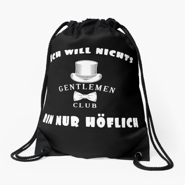 Lustiger Höflicher Herr Gentleman Drawstring Bag