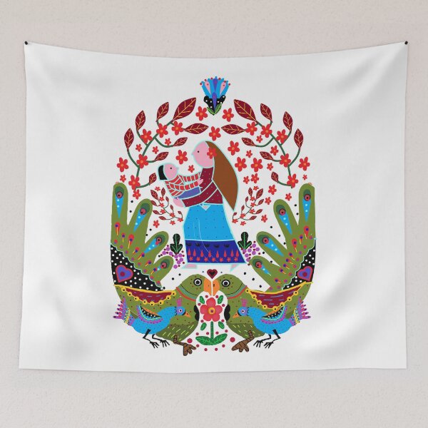 Item preview, folk birds of motherhood designed and sold by AWAarts.