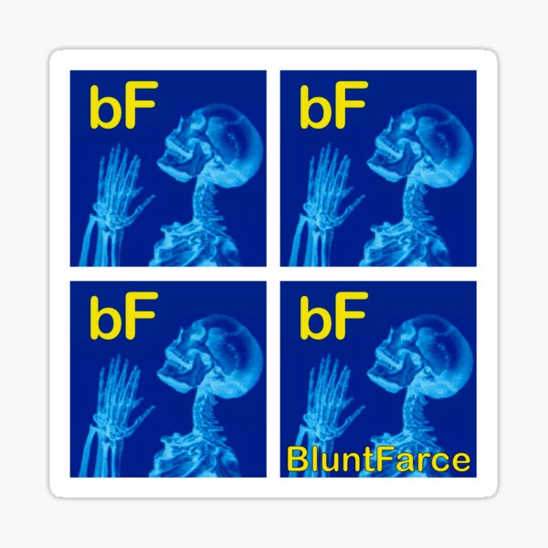 Blunt Farce Official Skelly 2020 QUAD Sticker