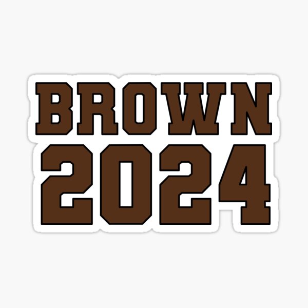 Brown 24 Sticker