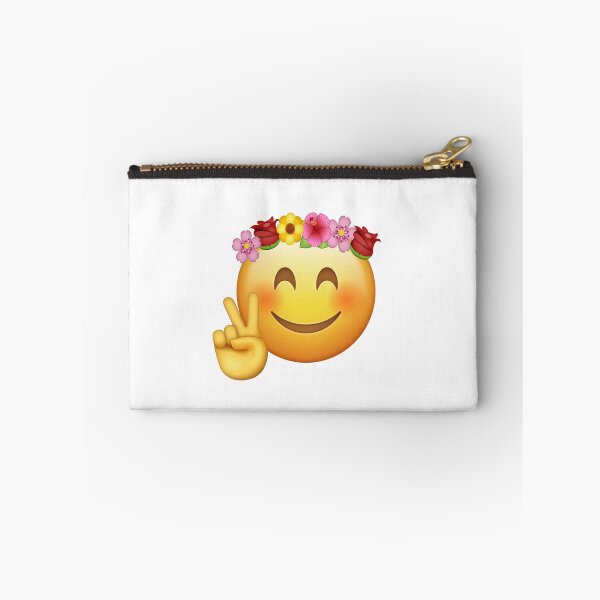 Item preview, hipster emoji - flower crown peace sign designed and sold by cameronbaba.