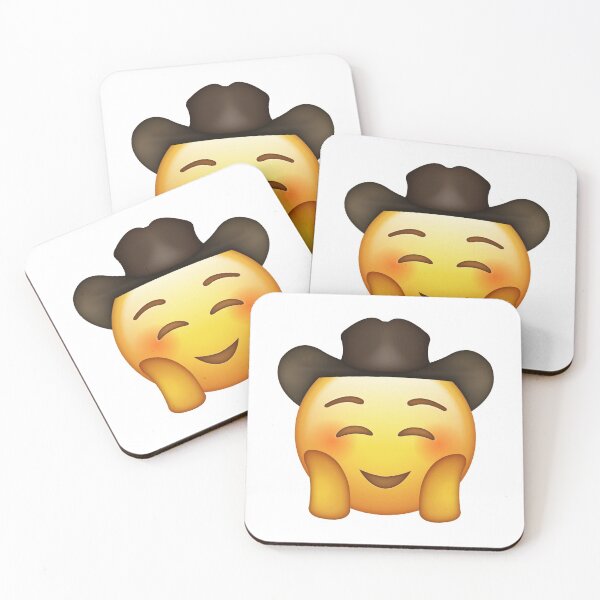 Item preview, happy cowboy emoji! designed and sold by cameronbaba.